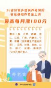 养老行业特别关注 | 这16省份，养老金上调！